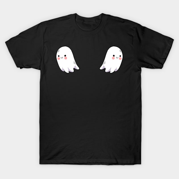 Cute Halloween Shirts for Women, Ghost T-Shirt, Funny Halloween Shirt, Halloween Party Shirt, Halloween Costume, Women's Halloween Shirt T-Shirt by Nastya Li